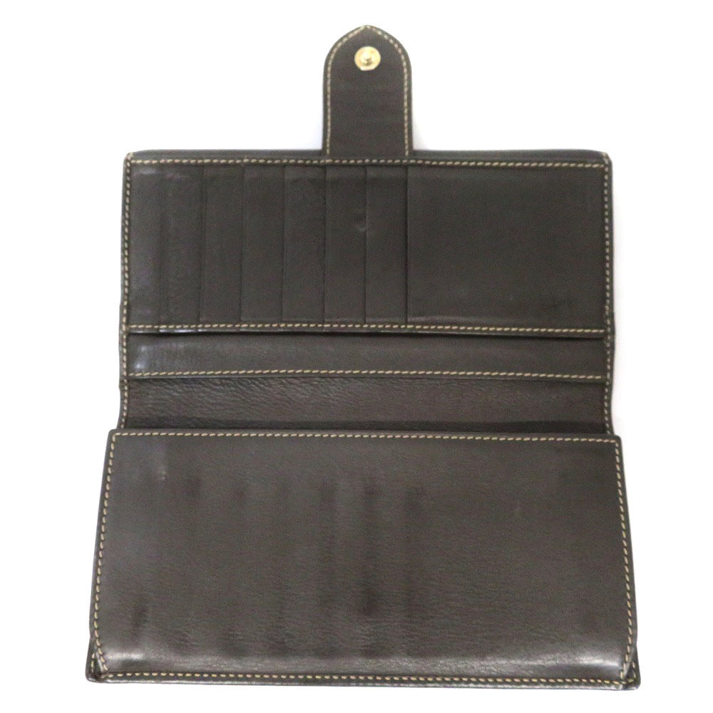 Gucci Canvas Heart Wallet Bifold GG Long Beige Brown Leather - Picture 6 of 6